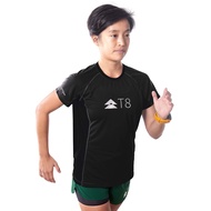 T8 Run เสื้อวิ่งแขนสั้น ผู้หญิง สี Pure Black