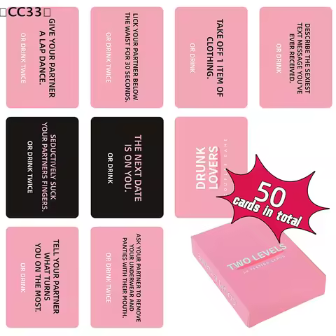 Drunk Lovers - Couples Games Couples Card Game For Date Night, 50 Game Cards, Romantic Valentines, C