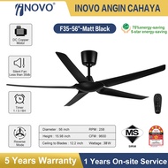 2025 NEW F35 46/56“ DC Silent Ceiling Fan RF-Remote Control 5B 16Speed Kipas Siling 5-Year Warranty
