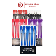 Kẹp mỏ vịt pro master chia xước tóc vỉ 6 cái giá rẻ siêu đẹp bền chuyên dụng cho salon tóc nam nữ sp