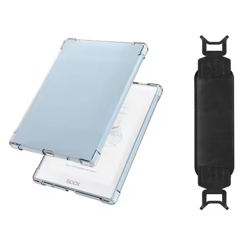 2-IN-1 For Onyx Boox Go 6 / Poke 6 6s 5 5s / Poke6 Poke5 Clear TPU Shockproof Back Cover Case + Secu