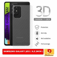 Garskin Carbon Samsung Galaxy A52 5G 2021 Anti Gores Bagian belakang