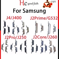 New For Samsung galaxy J2 Prime Pro Core J4 J250 J260 J400 G532 2018 Power Button + Volume Side Button Key Keys Replacement Parts