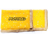 Net Fabric Dupatta With Border Lace Work Collection For Women by Inaaya Fabrics