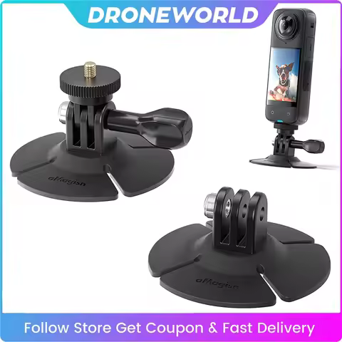 For Insta360 X5/GO Ultra Camera Flexible Adhesive Base Sticker Mount Motorcycle Helmet Base for DJI 