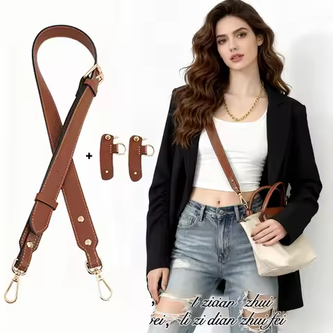 Leather Replacement Crossbody Bag Strap For LONGCHAMP Small Bag Shoulder Strap Without Punching Modi