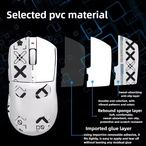 Non-Slip PTFE Mouse Grip Tape For AJAZZ AJ139 Pro – Sweat-Absorbent Anti-Slip Gaming Mouse Accessori