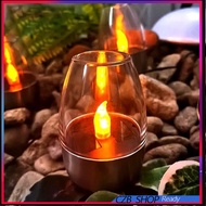 【CZB】 Halloween Christmas Solar Flameless Candles Light Led Tea Lights Candles Votive Tealight Home Wedding Birthday Party Decoration