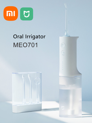 XIAOMI MIJIA เครื่องฉีดน้ำในปากเครื่องขัดฟันแบบพกพา USB Shop5793403สามารถชาร์จไฟได้ที่ขัดฟันรับสัญญาณ200มล. 4โหมด IPX7แปรงสีฟันไฟฟ้า1400รอบต่อนาที