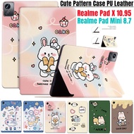 Case For Realme Pad X 10.95 inch OPPO Realme Pad Mini 8.7 Inch 2022 Stand Case Cute Pattern Case PU 