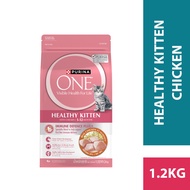 PURINA One Healthy Kitten with Chicken Kitten Dry Cat Food (1 x 1.2kg)