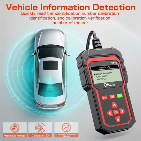OBDII EOBD Read/Clear Fault Code OBD2 Code Reader Car Diagnostic Tools V410 ELM 327 OBD2 Scanner Aut