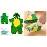 3M-3Y Dinosaur Costume for Babies Shoes Romper with Hood