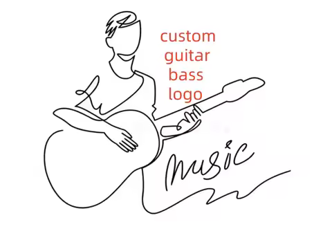 Custom Guitar Bass Logo