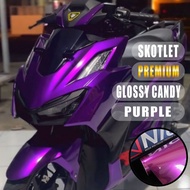 Candy Glossy Purple Sticker Candy Glossy Purple Motorcycle Sticker [METER]