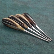 M390 Steel Blade Horn Patch Handle Handmade DIY Leather Craft Tools High End Leather Edge Bevel Trim