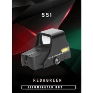 ★【Local Ready stock】551/552 red and green dot sight Holographic Reflex Sight