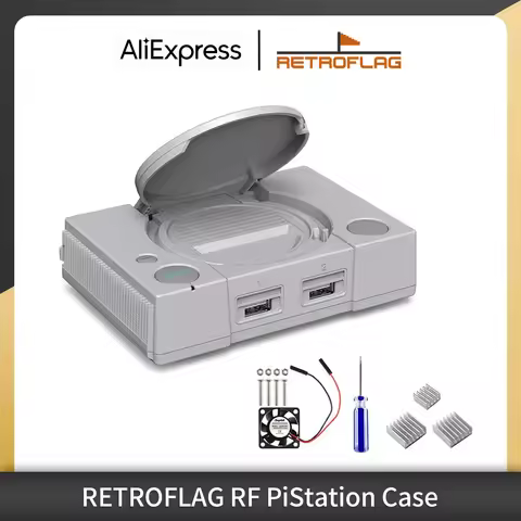 Retroflag PiStation Case for Raspberry Pi 4 ModelB Retroflag PSPi Case Compatible with Raspberry Pi