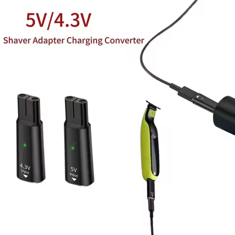 4.3V 5V Type-C Shaver Adapter Charging Converter for Philips Norelco One Blade QP2515 QP2520 QP2620 