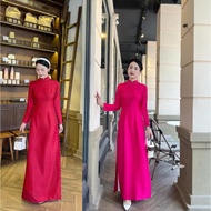 High-quality wood grain silk dress with luxurious beading for special luxury events, bridal ao dai, 