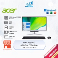 Acer Aspire C24-1100-5300W11 AIO Desktop PC R3-4GB 256GB / 5500W11 R5-8GB 256GB / 5700W11 R7-8GB 512