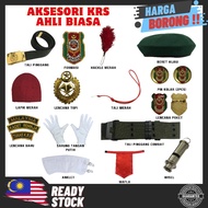 AKSESORI KRS TKRS LAPIK MERAH TALI WISEL FORMASI POKET PIN KOLAR LANYARD RED LENCANA KOLAR