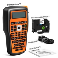E1000 PRO เครื่องพิมพ์แบบพกพาเครื่องพิมพ์ท่อหดด้วยความร้อนแป้นพิมพ์ Tze-231เครื่องพิมพ์ฉลากเครื่องพิ