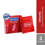 Alpro Pharmacy Durex Fetherlite Easy-On Condom 3s (Thinner Design Feel Real) | condam for man / 安全套 