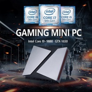 Intel คอร์คีย์บอร์ดเกมบน I9 10885H I7 10870H GTX1650 4G Windows11pro คอมพิวเตอร์ขนาดเล็ก2 * DDR4ได้สูงสุด64GB 3*4K HD DP Type-C