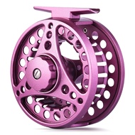 Sougayilang Multicolor Fly Fishing Reel CNC อลูมิเนียมอัลลอยด์พร้อมลากลูกบิดเบรคแผ่นดิสก์สําหรับตกปล