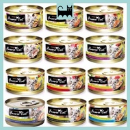 [Box Packing] Fussie Cat Black Label 80g Cat Canned Food AAFCO Wet Food Makanan Kucing Basah Tin Sup