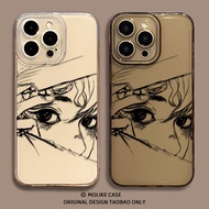 Creative Comic Eyes Suitable for Apple 17 Phone Case iPhone16promax Transparent 15 New Style 14 Anim