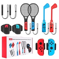 Switch Sports Accessories - 10 in 1 Switch Sports Accessories Bundle for Nintendo Switch Sports, Family Accessories Kit Compatible with Switch/Switch OLED Sports Games EOO1