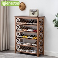 Wooden Shoe Rack Simple Shoe Cabinet Home Doorway Multi-Layer Storage Rack Bamboo Storage Shoe Rack Indoor Beautiful