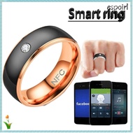 ESPOIR NFC Smart Ring, Stainless Steel Multifunctional Finger Digital Ring, Creative Wearable Connec