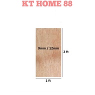 [1ft x 2ft] Papan Plywood / Solid Plywood 9mm 12mm