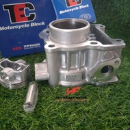 YAMAHA EGO-LC ORIGINAL TEC CYLINDER BLOCK BLOK SET ASSY STD SIZE 52.4MM PISTON RING PIN HEAD TOBAKI 