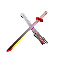Spark Katana Lightsaber Toy Sword with Sound SmokeEffect Colorful Streamer Glowing Sparkblade Sword 