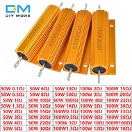 diymore Aluminum Power Metal Shell Case Wirewound Resistor 50W 100W 0.01-100K 0.1R 0.5R 1R 2R 4R 6R 