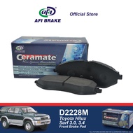 Ceramate Front Brake Pad - Toyota Hilux Surf 3.0, 3.4 - D2228M (1set)