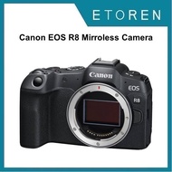 Canon EOS R8 Mirroless Camera (With Adapter)