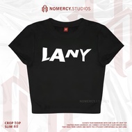 KATUN NORACY.STUDIOS - CROP TOP LANY FONT WHITE SONG ALBUM | ROCK MUSIC METAL BAND | GRUNGE CROPTOP 