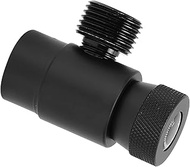 Soda Valve, Black CO2 Adapter with CGA320 Connector for Soda Stream Bottle for Soda Machime