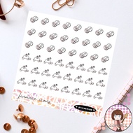 COMELS Finance icons planner sticker sheet | Minimalist | Stickerium