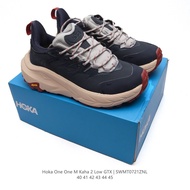 2025 New 【Original】 HOKA M KAHA 2 LOW GTX แฟชั่นกลางแจ้งกันน้ำรองเท้าเดินป่าผู้ชายพื้นหนาเพิ่มความสู