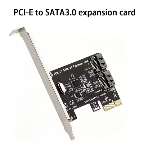 PCI-E X1 SATA 3.0 Expansion Card 2 Port SATA III 6Gbps Adapter Board ASMedia 1061 Chip PCI Express t