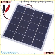 LETTER  Panel, Polycrystalline Silicon 4W 5V DIY  Panel, Durable 172x175x2mm Lightweight Portable  P