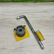 MATA AMTECH Double Head Socket 39x41 CVT Block Socket Bit 39x41mm 10 inch L Socket Handle/ x DR1 2 i