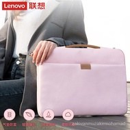 🍅Lenovo（Lenovo）B12Laptop Bag Handbag Laptop Bag Storage Bag Suitable14Inch Water Repellent Liner Bag Pink FIYM