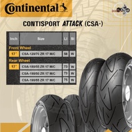 CONTINENTAL ContiSport Attack Tyre Rain Grip 120/70-17 / 180/55-17 / 190/55-17/ 190/50-17 (CSA)